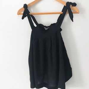 American Eagle // Black off the shoulder top